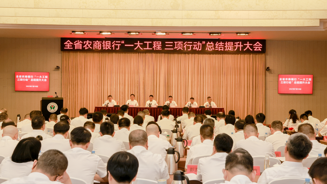 全省农商银行“一大工程三项行动”总结提升大会召开